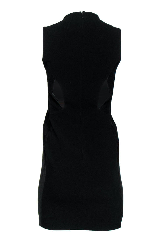 Current Boutique-Rag & Bone - Black Suede Paneled Mini Dress Sz 0