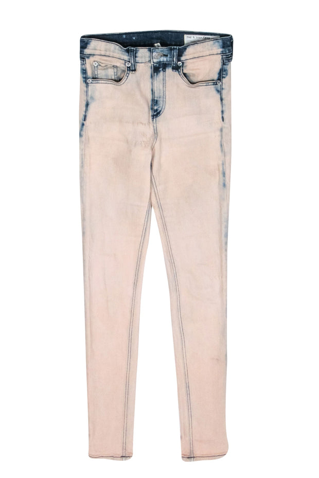 Current Boutique-Rag & Bone - Bleach Blush High Rise Skinny Jeans Sz 26