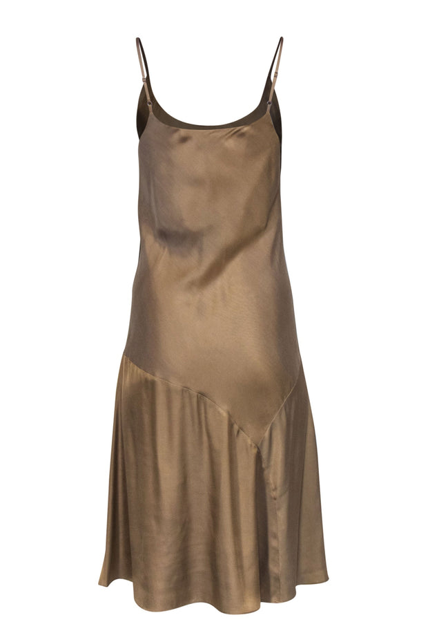 Current Boutique-Rag & Bone - Camel Colored "Eva" Silk Blend Slip Dress Sz 2