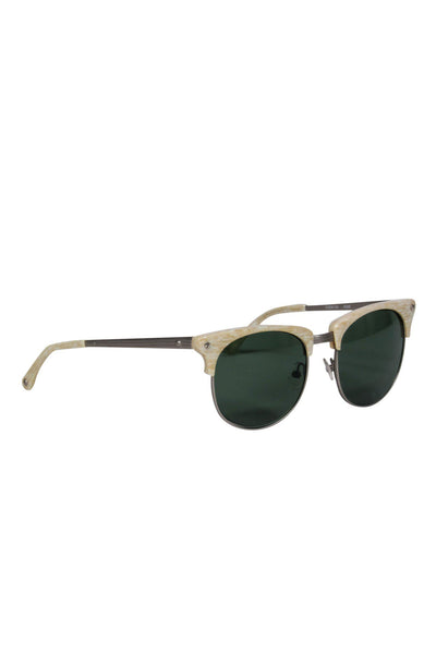 Current Boutique-Rag & Bone - Cream Wayfarer-Style Sunglasses