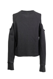 Current Boutique-Rag & Bone - Dark Grey Cold Shoulder Sweater Sz XS