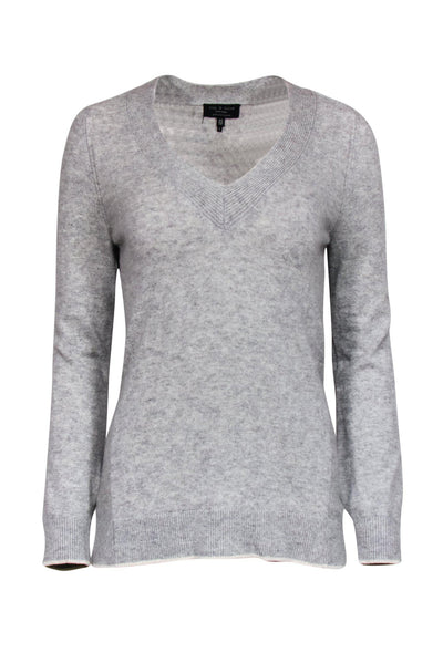 Current Boutique-Rag & Bone - Grey Knitted Cashmere Sweater Sz XS