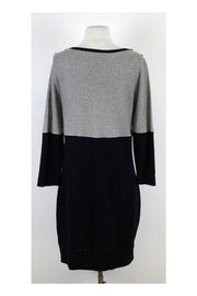 Current Boutique-Rag & Bone - Grey & Navy Sweater Dress Sz L