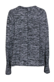 Current Boutique-Rag & Bone - Heathered Charcoal Long Sleeve "Camden" Top Sz M