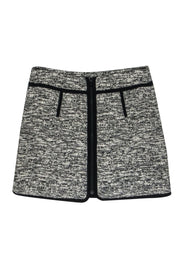 Current Boutique-Rag & Bone - Ivory & Black Tweed Miniskirt w/ Front Pockets Sz 2