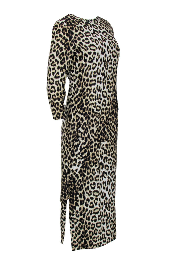 Current Boutique-Rag & Bone - Leopard Print Long Sleeve Shift Dress Sz 6