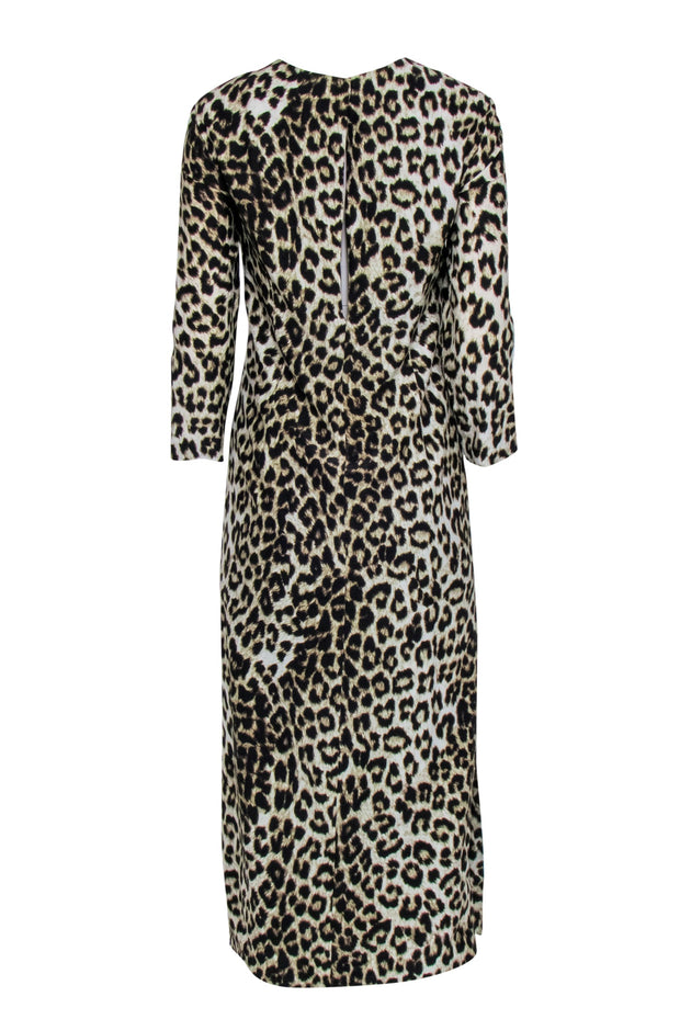 Current Boutique-Rag & Bone - Leopard Print Long Sleeve Shift Dress Sz 6