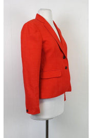 Current Boutique-Rag & Bone - Orange Linen Blazer Sz 0