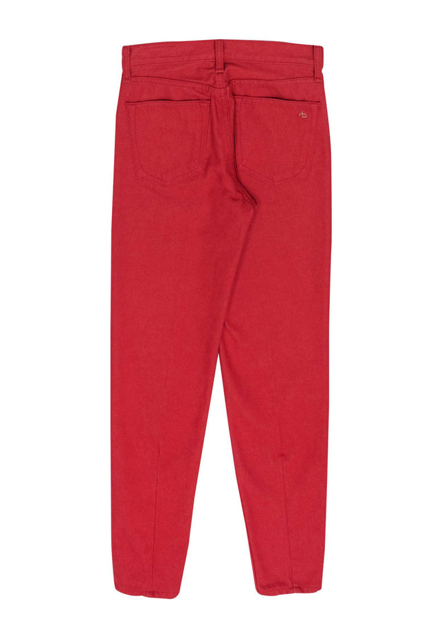 Current Boutique-Rag & Bone - Red High Waisted Skinny Jeans Sz 24
