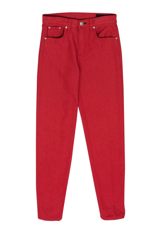 Current Boutique-Rag & Bone - Red High Waisted Skinny Jeans Sz 24