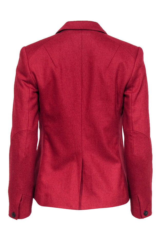 Current Boutique-Rag & Bone - Red Wool Blend Single Button Blazer Sz 0