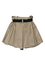 Current Boutique-Rag & Bone - Tan High Waisted Paperbag Shorts w/ Belt Sz S