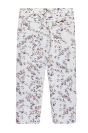 Current Boutique-Rag & Bone - White Floral Print Straight Leg Jeans Sz 24