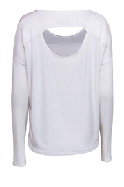 Current Boutique-Rag & Bone - White Long Sleeve Top w/ Back Cutout Sz M