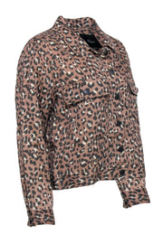 Current Boutique-Rails - Brown Leopard Print Button Front Jacket Sz L