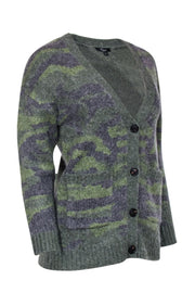 Current Boutique-Rails - Green Camo Wool Blend Oversized Cardigan Sz S