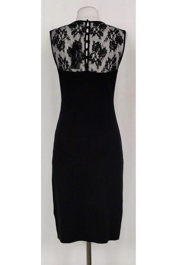 Current Boutique-Ralph Lauren - Black Fitted Knit Dress Sz M