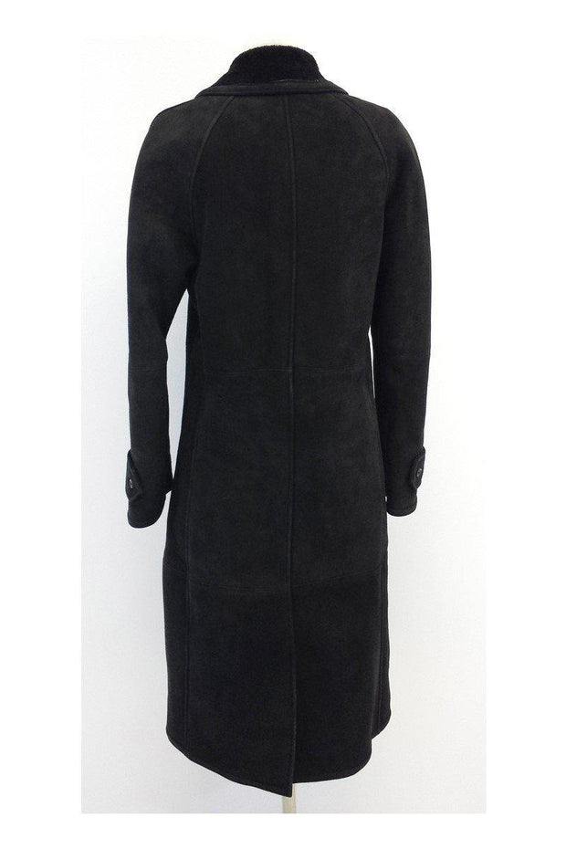 Current Boutique-Ralph Lauren Black Label - Black Shearling Coat Sz S