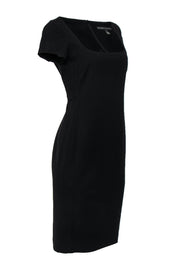 Current Boutique-Ralph Lauren - Black Square Neckline Cap Sleeve Dress Sz 8