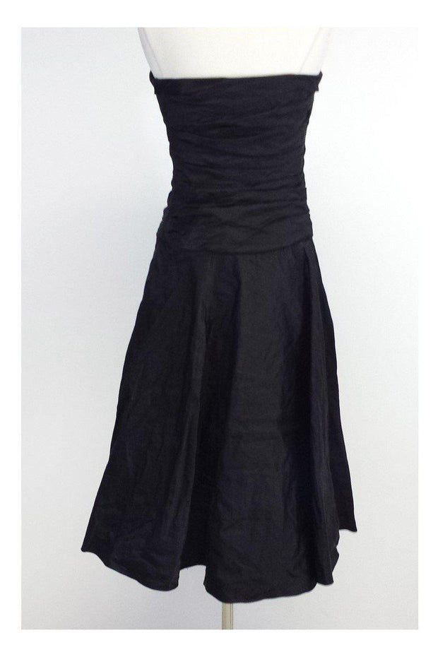 Current Boutique-Ralph Lauren - Black Strapless Mid Length Gown Sz 4