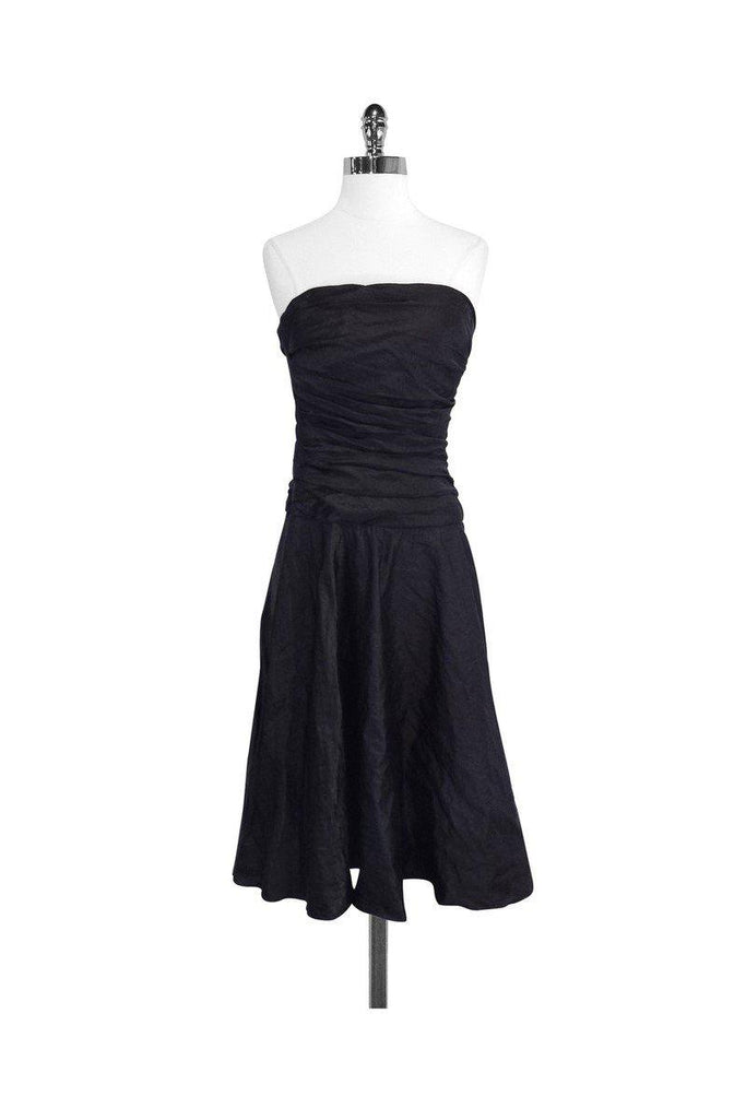 White House Black Market Strapless Black Dress