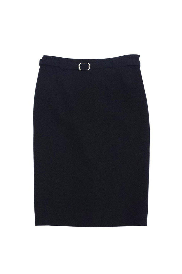 Current Boutique-Ralph Lauren - Black Wool Pencil Skirt Sz 8
