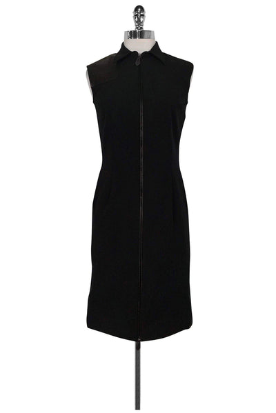 Current Boutique-Ralph Lauren - Black Zip Up Dress Sz 6