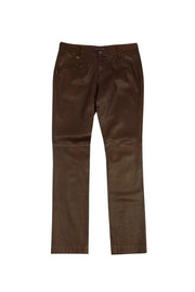 Current Boutique-Ralph Lauren - Brown Leather Skinny Jeans Sz 10