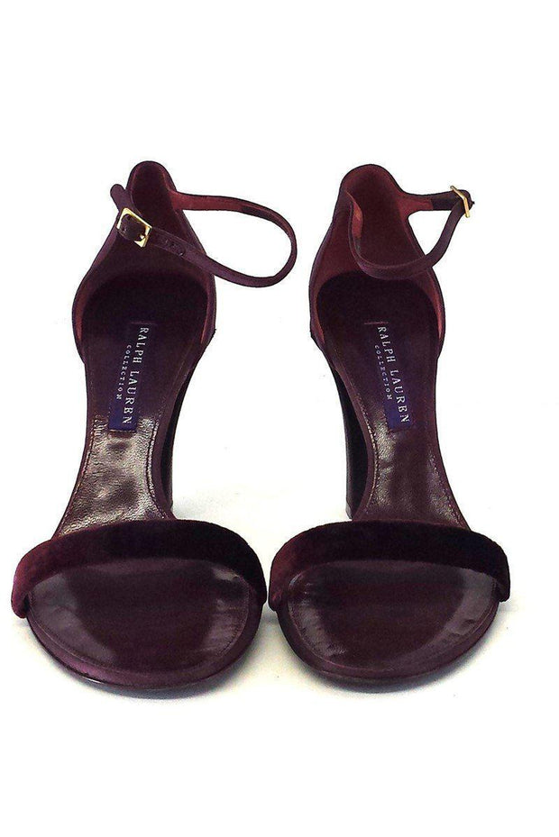Current Boutique-Ralph Lauren Collection - Velvet Plum Heels Sz 7