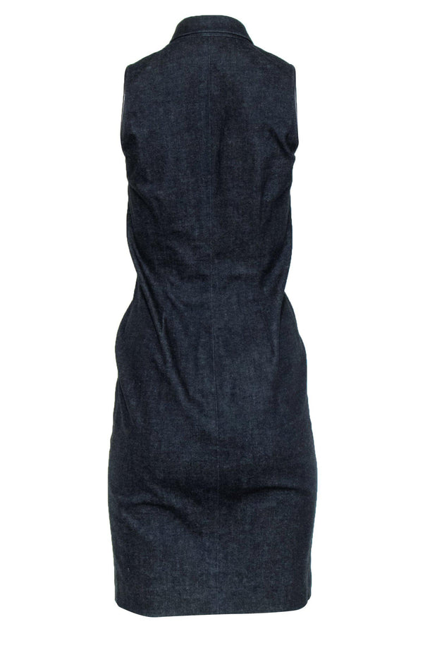 Current Boutique-Ralph Lauren - Dark Wash Denim Sleeveless Zip-Up Dress Sz 2