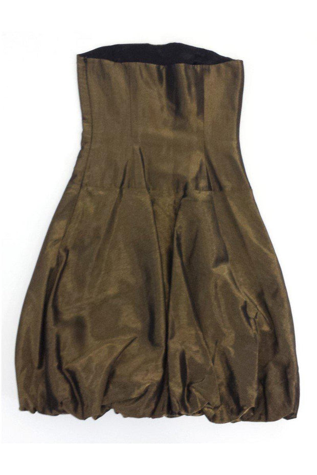 Current Boutique-Ralph Lauren - Gold Metallic Sleeveless Dress Sz 4