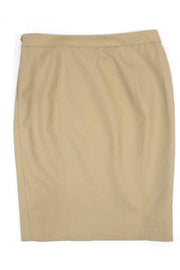 Current Boutique-Ralph Lauren - Khaki Cotton Belted Pencil Skirt Sz 10