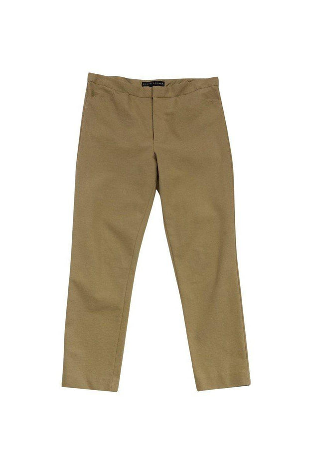 Current Boutique-Ralph Lauren - Tan Heathered Skinny Trousers Sz L