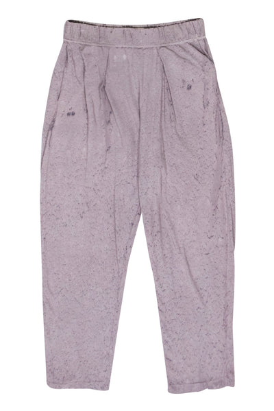 Current Boutique-Raquel Allegra - Grey Cotton Drop Crotch Stretch Pants Sz S
