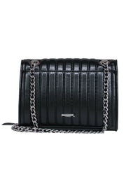 Current Boutique-Rebecca Minkoff - Black Quilted Leather Crossbody w/ Chain Strap