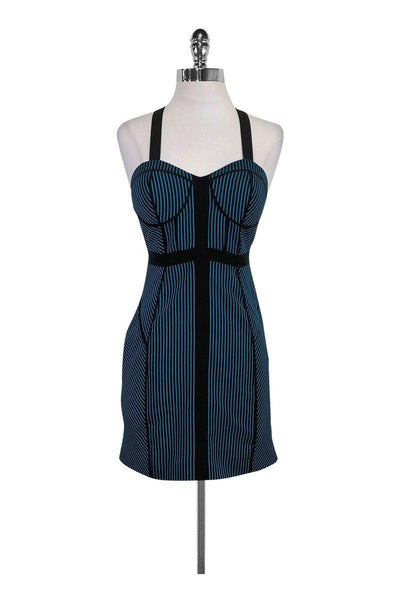 Current Boutique-Rebecca Minkoff - Blue Striped Dress Sz 0
