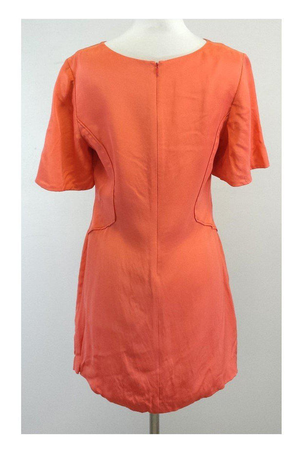 Current Boutique-Rebecca Minkoff - Coral Silk Short Sleeve Dress Sz 10
