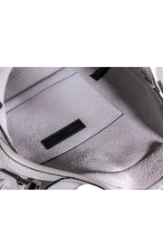 Current Boutique-Rebecca Minkoff - Grey Pebbled Leather Hobo Bag w/ Detachable Shoulder Strap