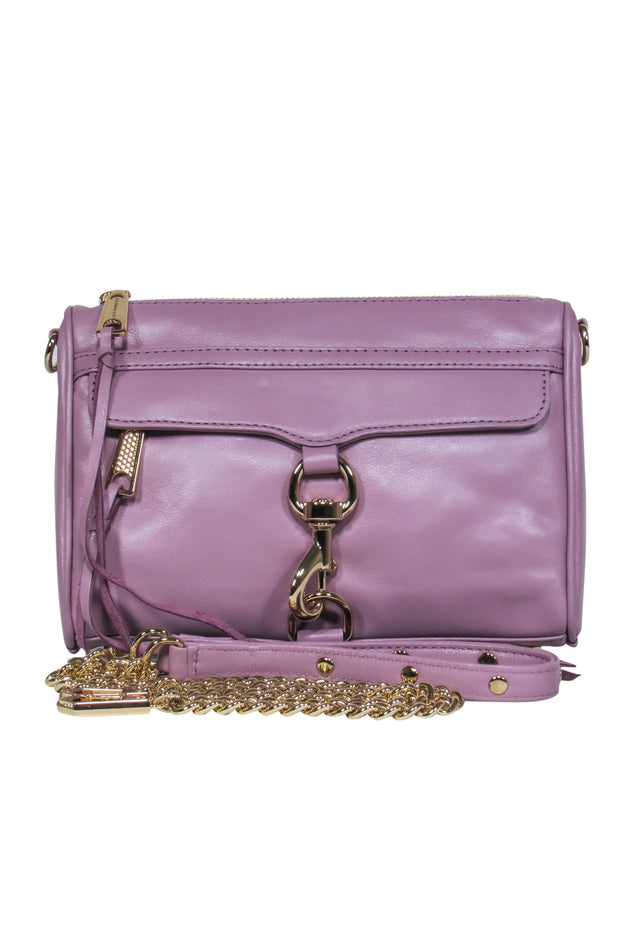 Current Boutique-Rebecca Minkoff - Lavender Smooth Leather Crossbody w/ Lobster Claw Clasp
