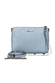 Current Boutique-Rebecca Minkoff - Light Blue Pebbled Leather Convertible Crossbody w/ Tassels