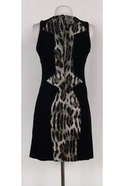 Current Boutique-Rebecca Minkoff - Metallic Animal Print Sheath Sz S