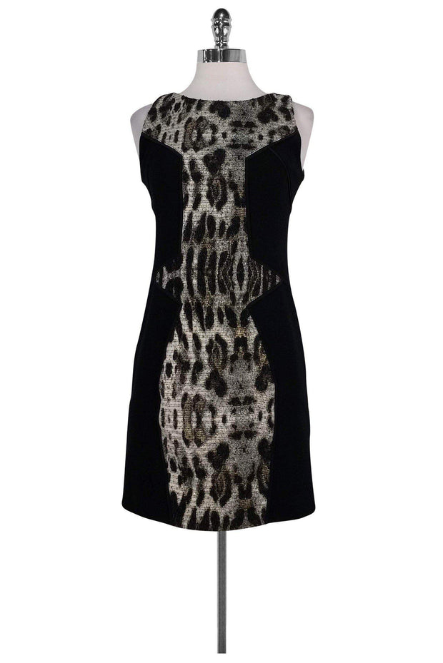 Current Boutique-Rebecca Minkoff - Metallic Animal Print Sheath Sz S