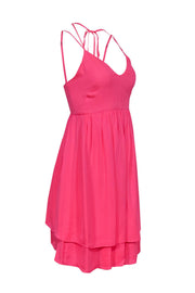 Current Boutique-Rebecca Minkoff - Neon Pink Tie-Back Sundress Sz 2