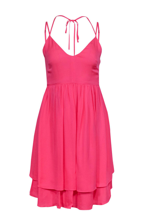Current Boutique-Rebecca Minkoff - Neon Pink Tie-Back Sundress Sz 2