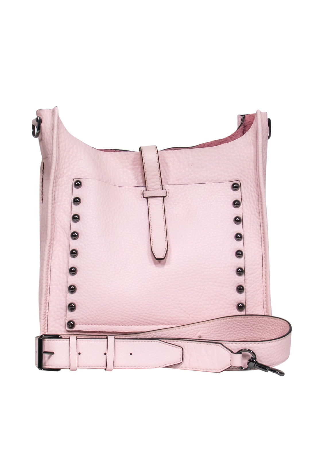 Rebecca Minkoff pink hot stud crossbody