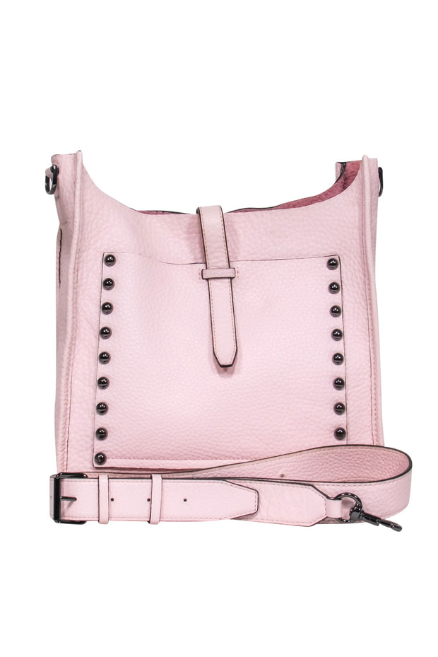 Current Boutique-Rebecca Minkoff - Pink Pebbled Leather Shoulder Bag w/ Studs