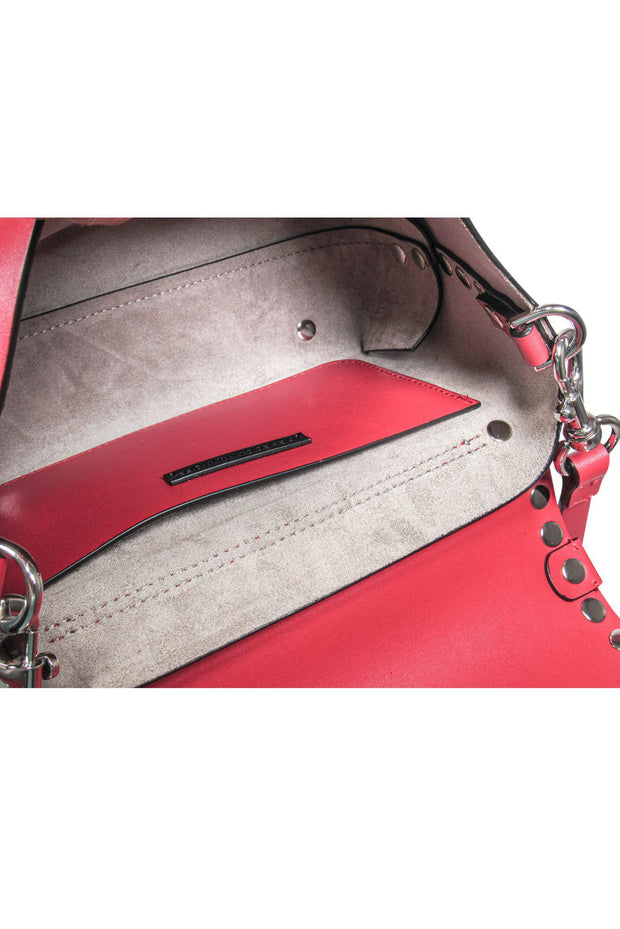 Current Boutique-Rebecca Minkoff - Red Leather Convertible Crossbody w/ Silver Studs