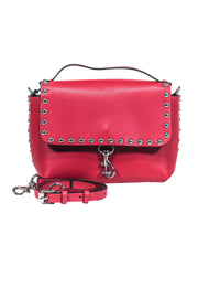 Current Boutique-Rebecca Minkoff - Red Leather Convertible Crossbody w/ Silver Studs