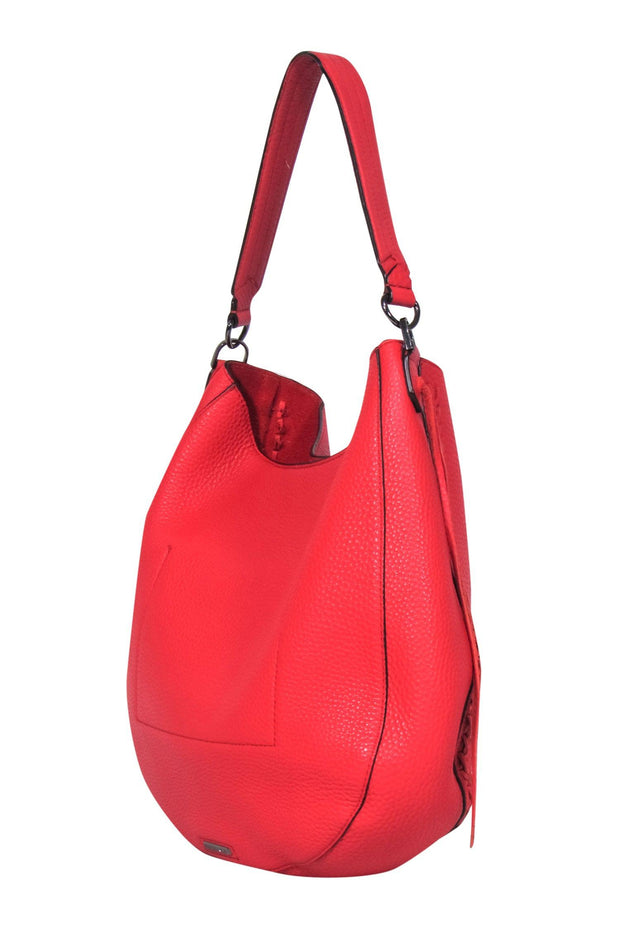 Current Boutique-Rebecca Minkoff - Red Pebbled Leather Large Shoulder Bag