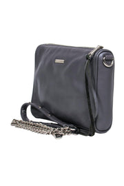 Current Boutique-Rebecca Minkoff - Slate Gray Leather Zippered Crossbody